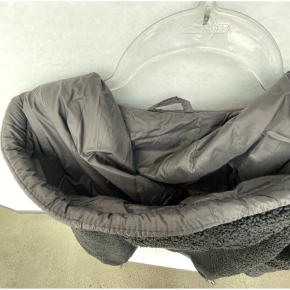 1 Madison Expedition Jacket Womens XL Black Fuzzy Zipped Hooded Insulated - Picture 8 of 8